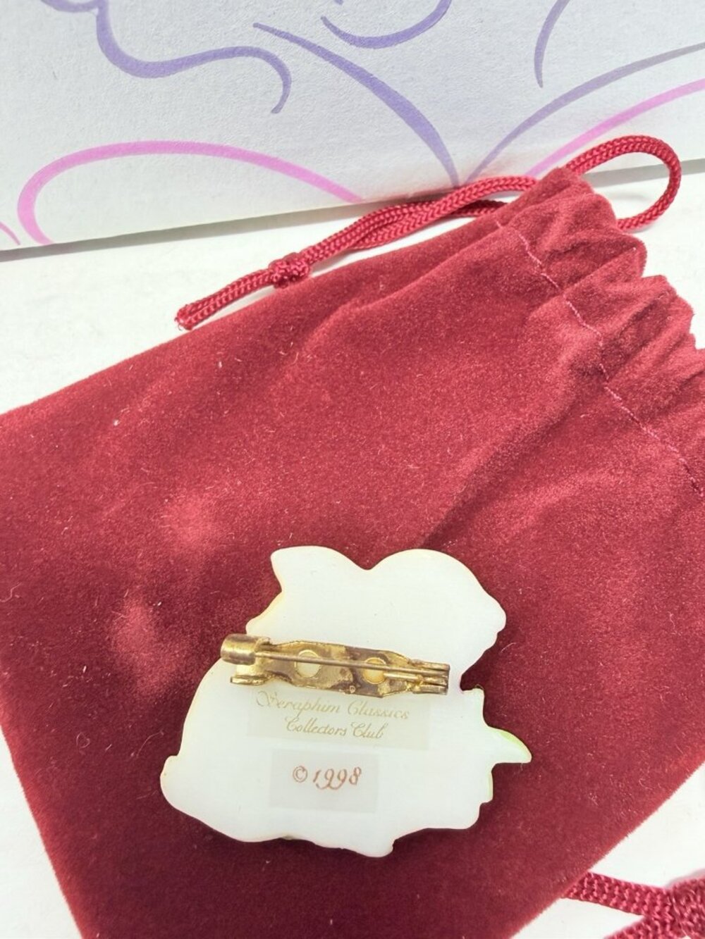 Vintage 1999 Seraphim Classics Angels Eve Tender Heart Club Membership Figure‎ - Picture 16 of 16